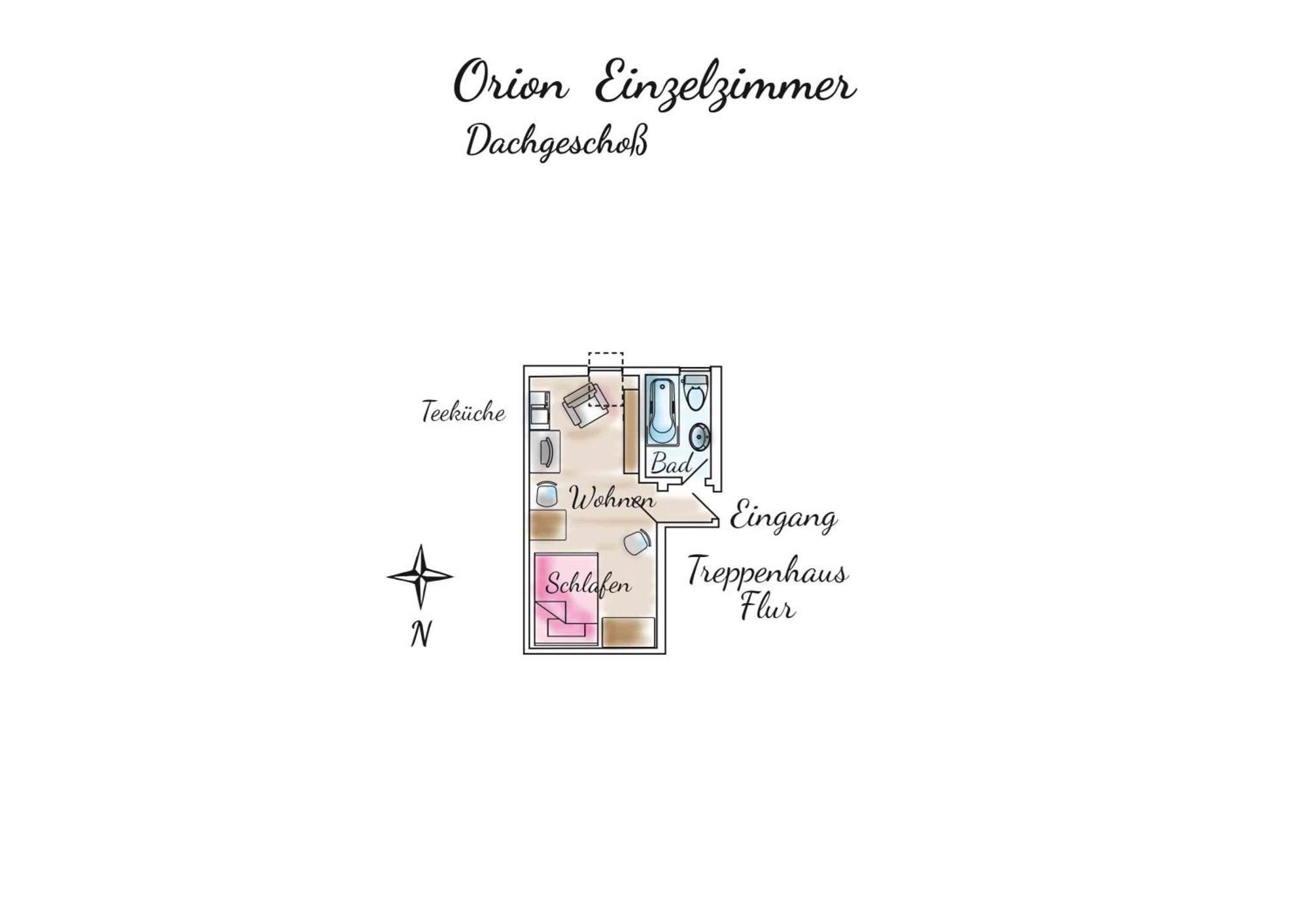 Gaestehaus Orion - Einzelzimmer 11 Шпикерог Екстериор снимка